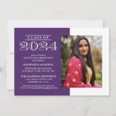 KLASSIEKE VETTE KLASSE VAN 2024 AFSTUDEREN UITNODI KAART (Voorkant)