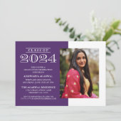 KLASSIEKE VETTE KLASSE VAN 2024 AFSTUDEREN UITNODI KAART (Staand voorkant)