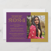 KLASSIEKE VETTE KLASSE VAN 2024 AFSTUDEREN UITNODI KAART (Voorkant)