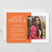 KLASSIEKE VETTE KLASSE VAN 2024 AFSTUDEREN UITNODI KAART (Voorkant)