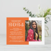 KLASSIEKE VETTE KLASSE VAN 2024 AFSTUDEREN UITNODI KAART (Staand voorkant)