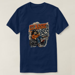 Klassieke Vibe Retro Muziekt-shirt voor Muziek T-shirt