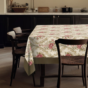 Klassieke Victoriaans Damask Warm uitnodigende sfe Tafelkleed