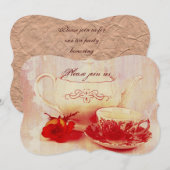 Klassieke Victoriaans grunge-theetheekpartij Kaart (Voorkant / Achterkant)