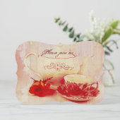 Klassieke Victoriaans grunge-theetheekpartij Kaart (Staand voorkant)