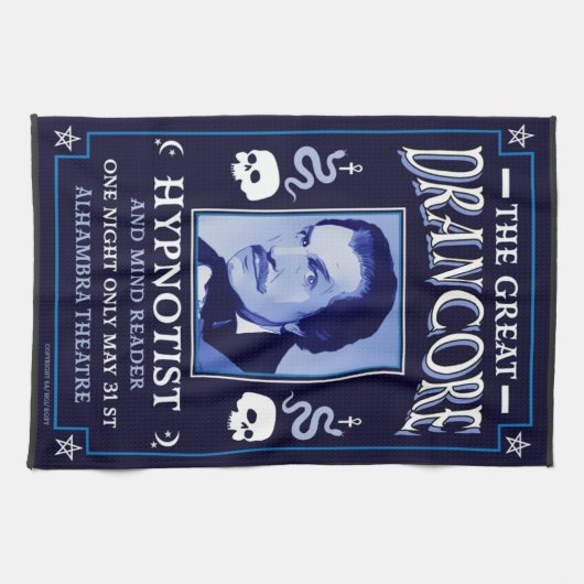 Klassieke  Victoriaans Hypnotist Theedoek (Horizontaal)