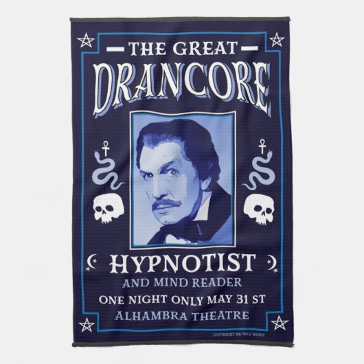 Klassieke  Victoriaans Hypnotist Theedoek (Verticaal)