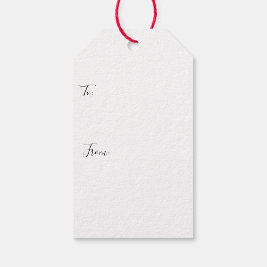 Klassieke Victoriaans Rozen Lily van de Valley Rom Cadeaulabel (Achterkant)