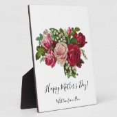 Klassieke Victoriaans Rozen Lily van de Valley Rom Fotoplaat (Zijkant)