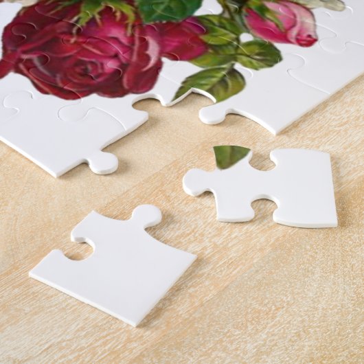 Klassieke Victoriaans Rozen Lily van de Valley Rom Legpuzzel (Zijkant)