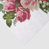 Klassieke Victoriaans Rozen Lily van de Valley Rom Tissuepapier (Detail)