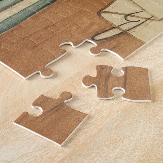 Klassieke Victoriaanse engel van William Morris Legpuzzel (Zijkant)