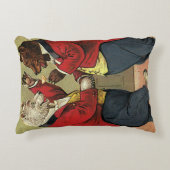 Klassieke Victoriaanse gelukkige, vrolijke, dansen Accent Kussen (Voorkant)