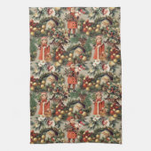 Klassieke Victoriaanse Kerstballen Theedoek (Verticaal)