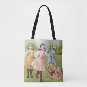 Klassieke Victoriaanse Kinderen Spelen Blindemanne Tote Bag