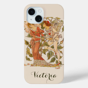 Klassieke victoriaanse kunst, Roos door Walter Cra iPhone 15 Case