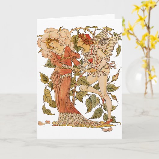 Klassieke victoriaanse kunst, Roos door Walter Cra Kaart (Gele Bloem)