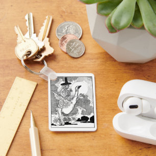 Klassieke Victoriaanse Mother Goose van Charles Ro Sleutelhanger