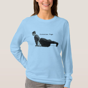 Klassieke Victoriaanse Yoga Vrouw Omhoogkijkende H T-shirt