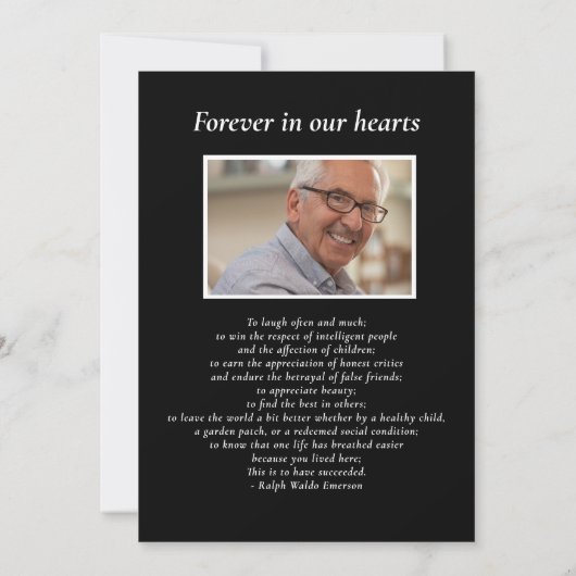 Klassieke viering van het leven Foto's Aangepast g Kaart (Achterkant)