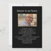 Klassieke viering van levensfoto's Aangepaste gedi Kaart (Achterkant)