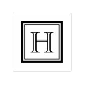 Klassieke Vierkante Monogram Stempel (Afrduk)