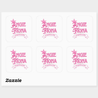 Klassieke vierkante stickers 3 inch