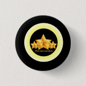 klassieke vijfsterrenservice ronde button 3,2 cm (Voorkant)