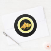 klassieke vijfsterrenservice ronde sticker (Envelop)