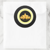 klassieke vijfsterrenservice ronde sticker (Tas)