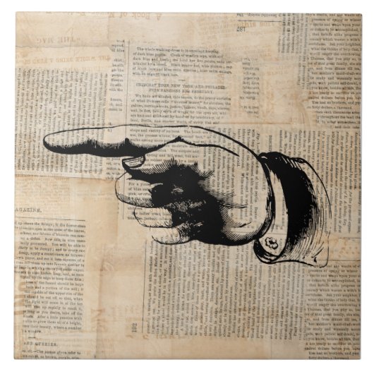 Klassieke vingerafdrukachtergrond tegeltje (Voorkant)