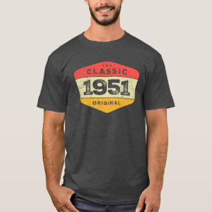 Klassieke Vintage 1951 72e verjaardag T-shirt