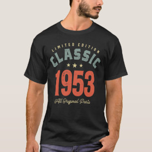 Klassieke Vintage 1953 - 69e verjaardag T-shirt