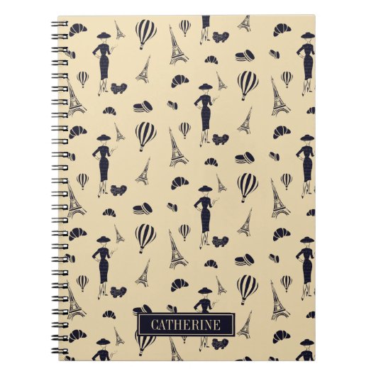 Klassieke Vintage 50's Mode Notitieboek (Voorkant)