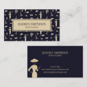 Klassieke Vintage 50's Mode Visitekaartje (Voorkant / Achterkant)