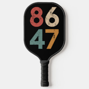 Klassieke vintage 80's stijl 86 47 anti Trump Pickleball Paddle