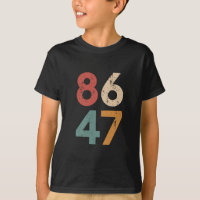 Klassieke vintage 80's stijl 86 47 anti Trump 