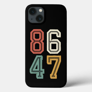 Klassieke Vintage 86 47 Anti Trump 2024 Impeach Case-Mate iPhone Case