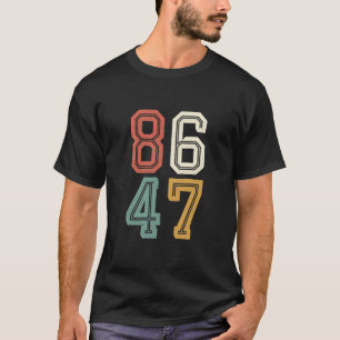 Klassieke Vintage 86 47 Anti Trump 2024 Impeach  T-shirt