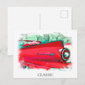 *~* Klassieke Vintage Antieke Artistieke Lange Aut Briefkaart (Voorkant / Achterkant)