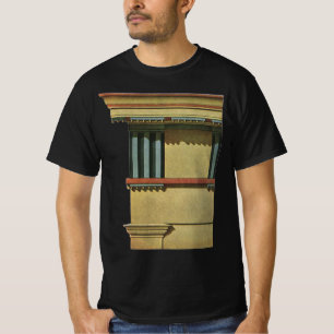 Klassieke vintage architectuur, tempel entablement t-shirt