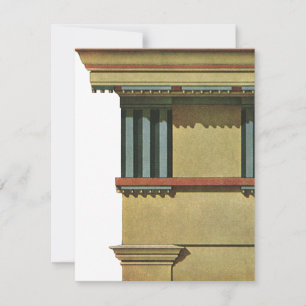 Klassieke Vintage Architectuur, Tempel Hoofdgestel