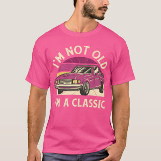 Klassieke vintage auto quote meisje t-shirt