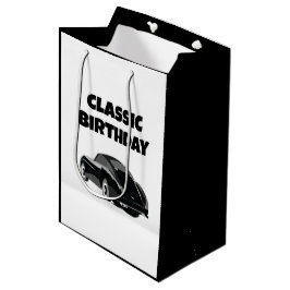Klassieke vintage auto verjaardag medium cadeauzakje