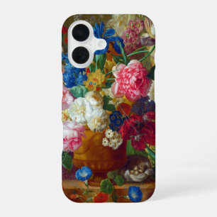 Klassieke Vintage Bloemen Kunst Schilderij iPhone 16 Hoesje