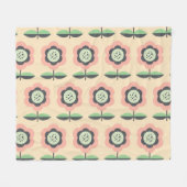 Klassieke Vintage: Bloemen naadloos ontwerp Fleece Deken (Voorkant (Horizontaal))