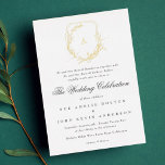 klassieke vintage botanische monogram crest folie uitnodiging<br><div class="desc">DE vintage EAL GOLD klassiek botanisch goudmonogram crest Folie NOODZAKELIJK OM ELKE QUERIES NIET TE HESITATEN OM MET ME IN CONTACT TE KOMEN.</div>
