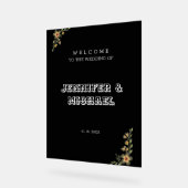 Klassieke vintage bruiloft welkom acryl bord (Hoek)