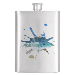 Klassieke Vintage Car Beachy Pop Art Flacon