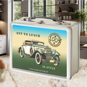 Klassieke Vintage Car Lunch Box